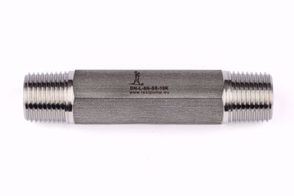 Afbeelding van Dubbel nippel 1/2" NPT Male - Verlengd - 100mm