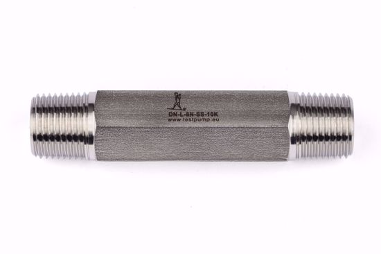 Afbeelding van Dubbel nippel 1/2" NPT Male - Verlengd - 100mm