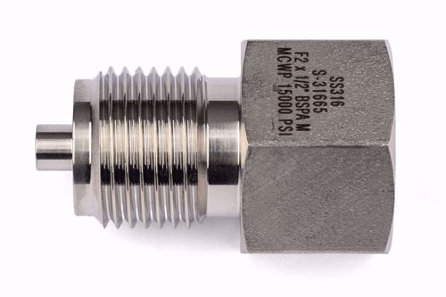 Afbeelding van Adapter 1/2" BSP volgens EN 837 Male x Resato M20 Female
