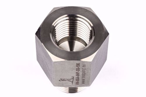 Afbeelding van Adapter 1/2" BSP volgens EN 837 Male x 1/2" NPT Female