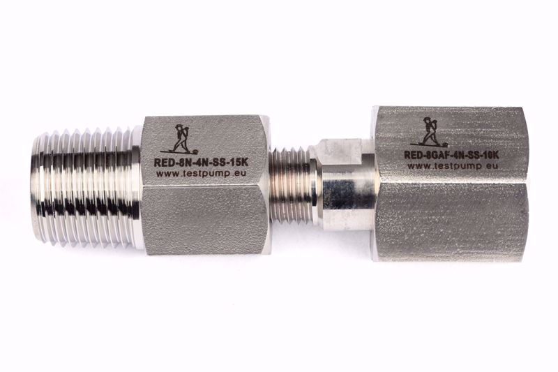 Afbeelding van Verloop 1/2" BSP volgens EN 837 female wartel connectie x 1/2"NPT male - Assembly