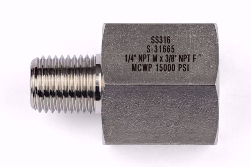 Afbeelding van Verloop 1/4" NPT Male x 3/8"NPT Female